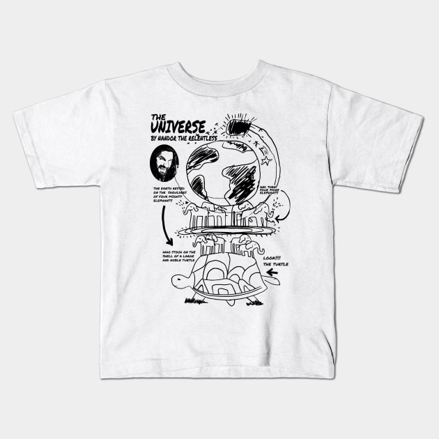 The universe by Nandor Kids T-Shirt by sisidsi